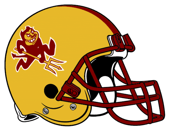 Arizona State Sun Devils 1996-2010 Helmet Logo iron on transfers for fabric